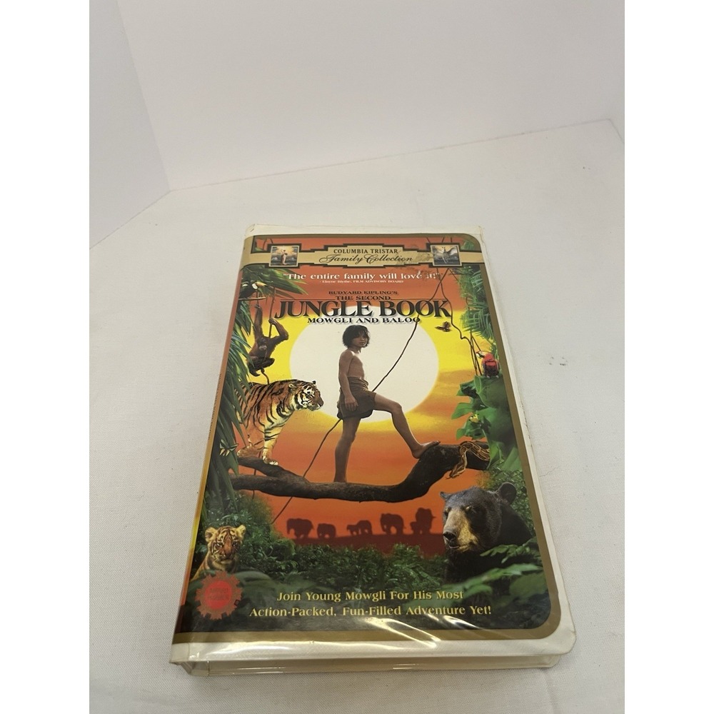 Rudyard Kiplings The Second Jungle Book: Mowgli and Baloo (VHS, 1998, Clam Shell